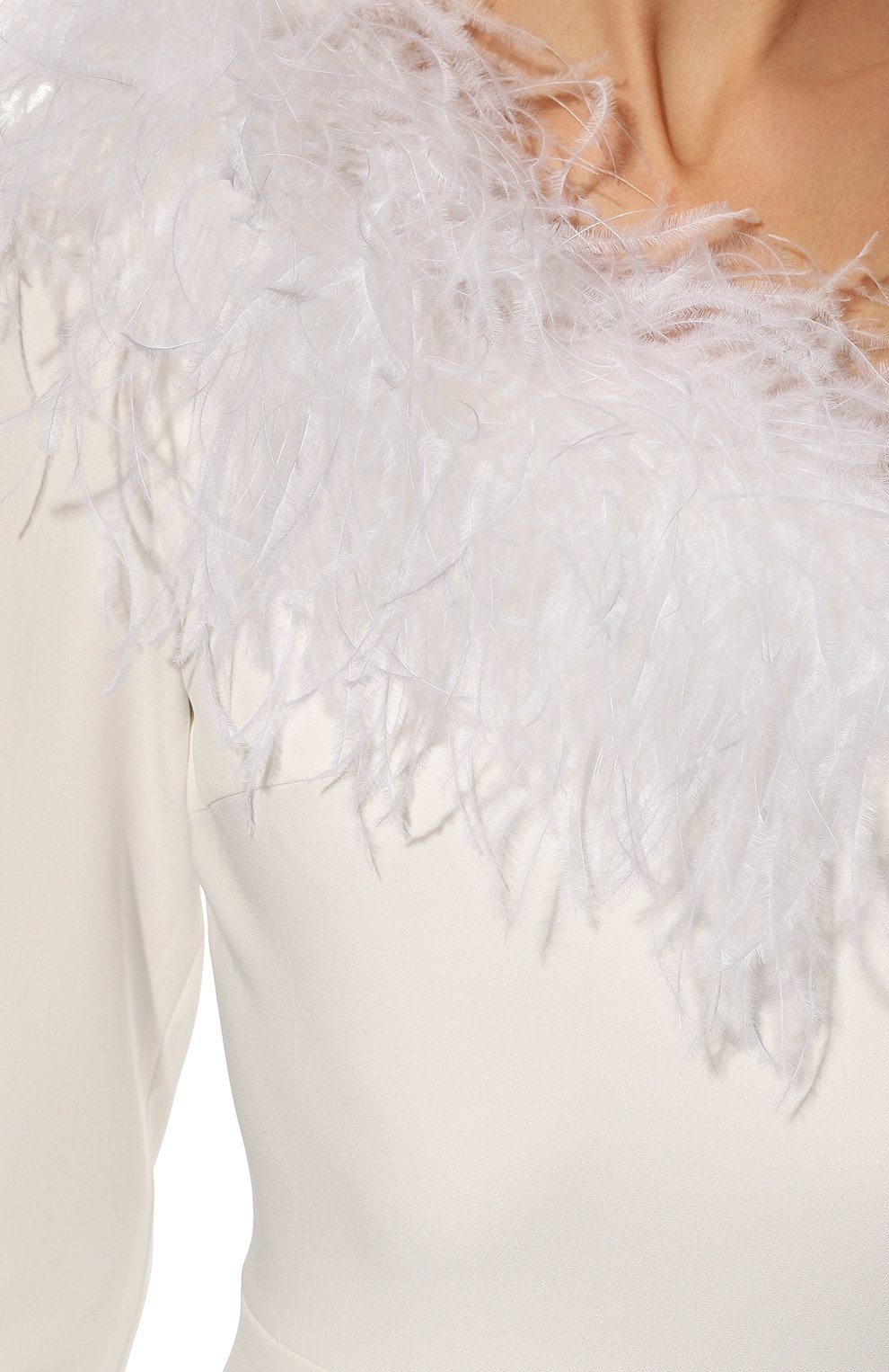 Платье с отделкой перьями ALINE, арт. AL22FW150605, фото 5