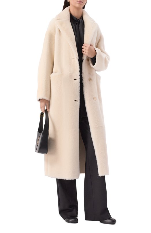 Двусторонняя дубленка Kiton D60672K0546F02 Кремовый  D60672K0546F02 Фото 2