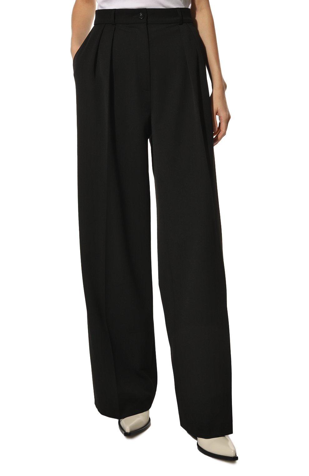 Брюки YULIAWAVE черного цвета по цене 25000 руб., арт. FW192034-1, фото 3 Брюки YULIAWAVE, арт. FW192034-1, фото 3