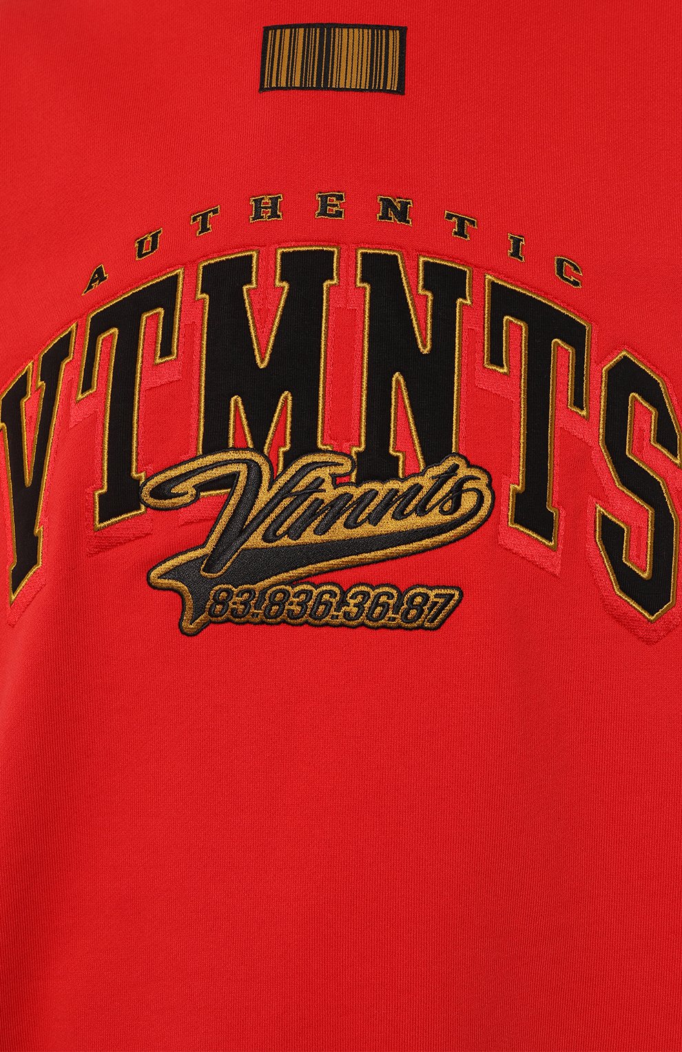 Хлопковый свитшот VTMNTS, арт. VL12TR160R, фото 5