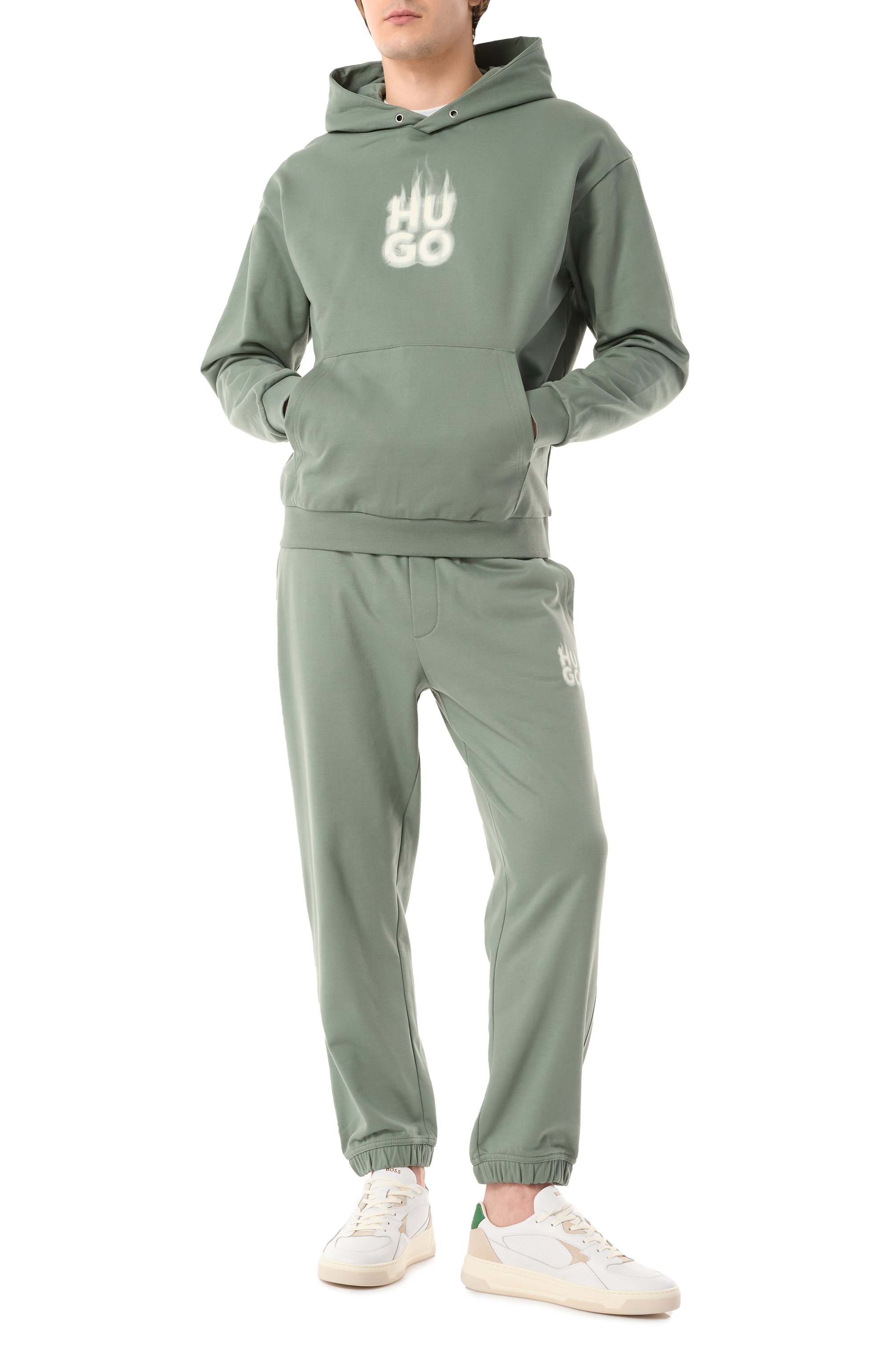 Хлопковое худи HUGO, арт. 50530428, фото 2