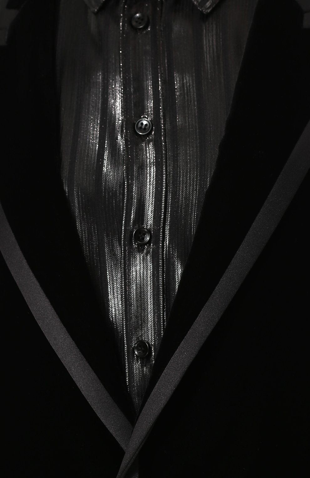 Приталенный бархатный жакет SAINT LAURENT, арт. 534246/Y525R, фото 5