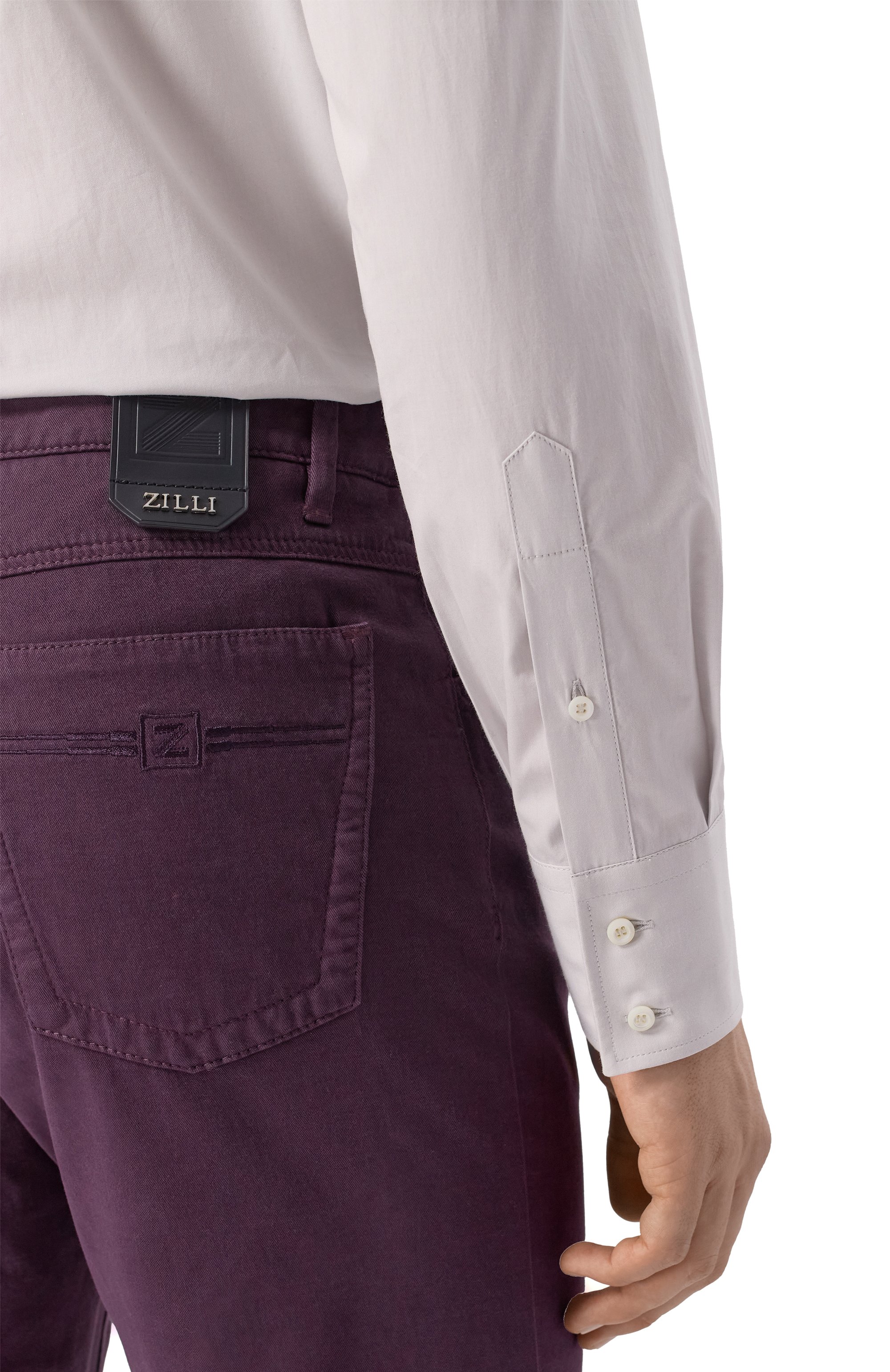 Хлопковая сорочка BRUNELLO CUCINELLI, арт. MW6940028, фото 5