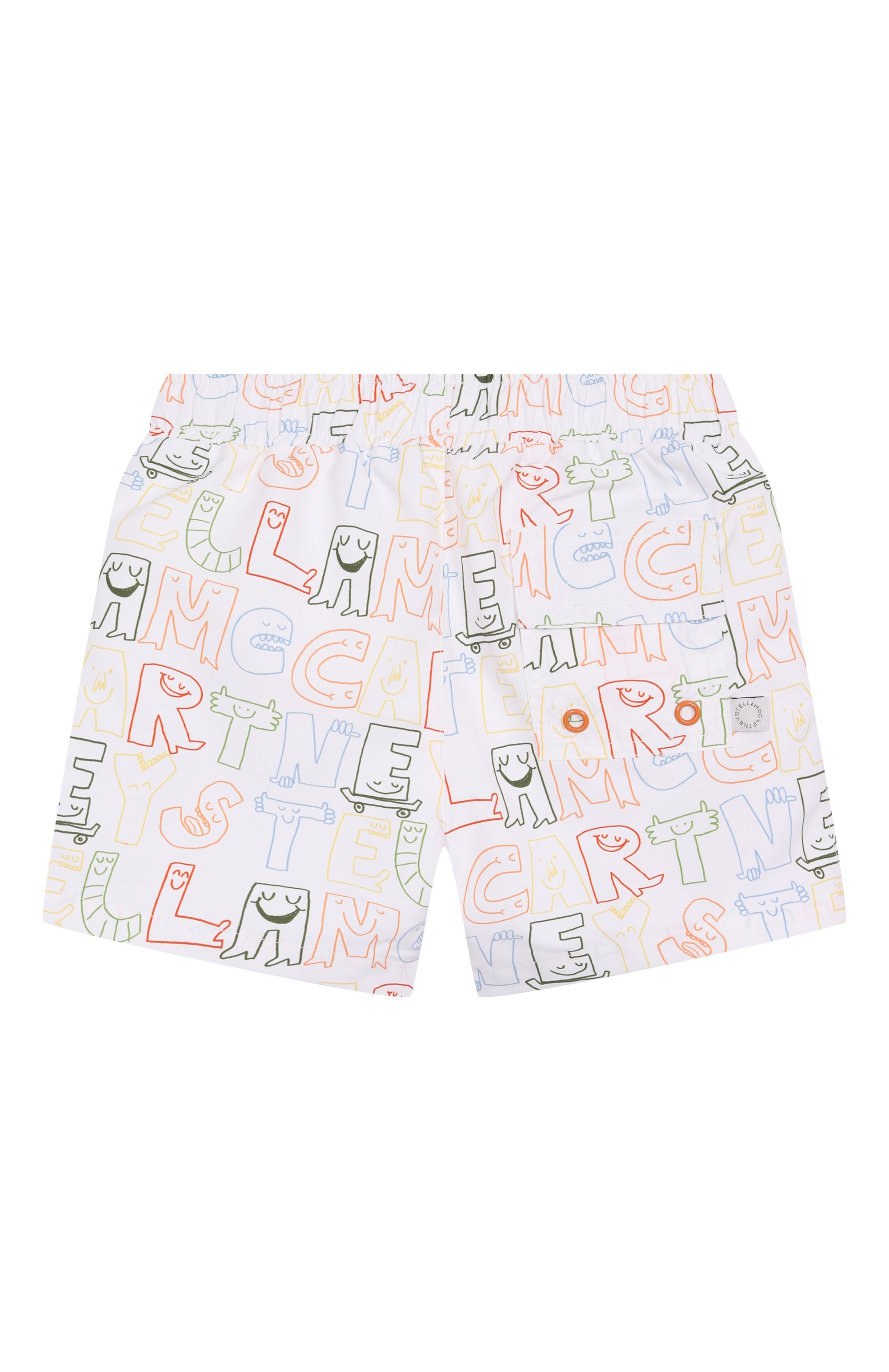 Плавки-шорты STELLA MCCARTNEY молочного цвета по цене 9595 руб., арт. TWC539, фото 2 Плавки-шорты STELLA MCCARTNEY, арт. TWC539, фото 2