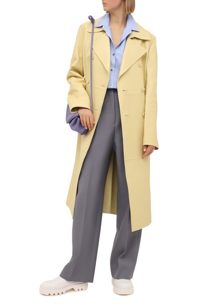 Кожаный плащ JIL SANDER, арт. JSWS651076-WSL01010, фото 2