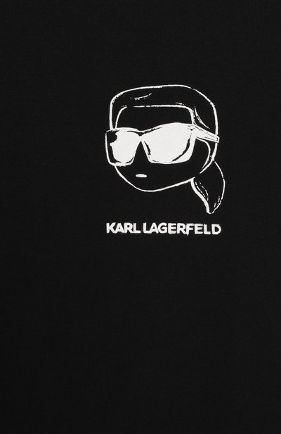 Хлопковая футболка KARL LAGERFELD KIDS, арт. Z31103, фото 3
