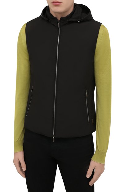 Жилет luis-stp MOORER черного цвета по цене 81850 руб., арт. LUIS-STP/M0UGL100036-TEPA023, фото 3 Жилет luis-stp MOORER, арт. LUIS-STP/M0UGL100036-TEPA023, фото 3