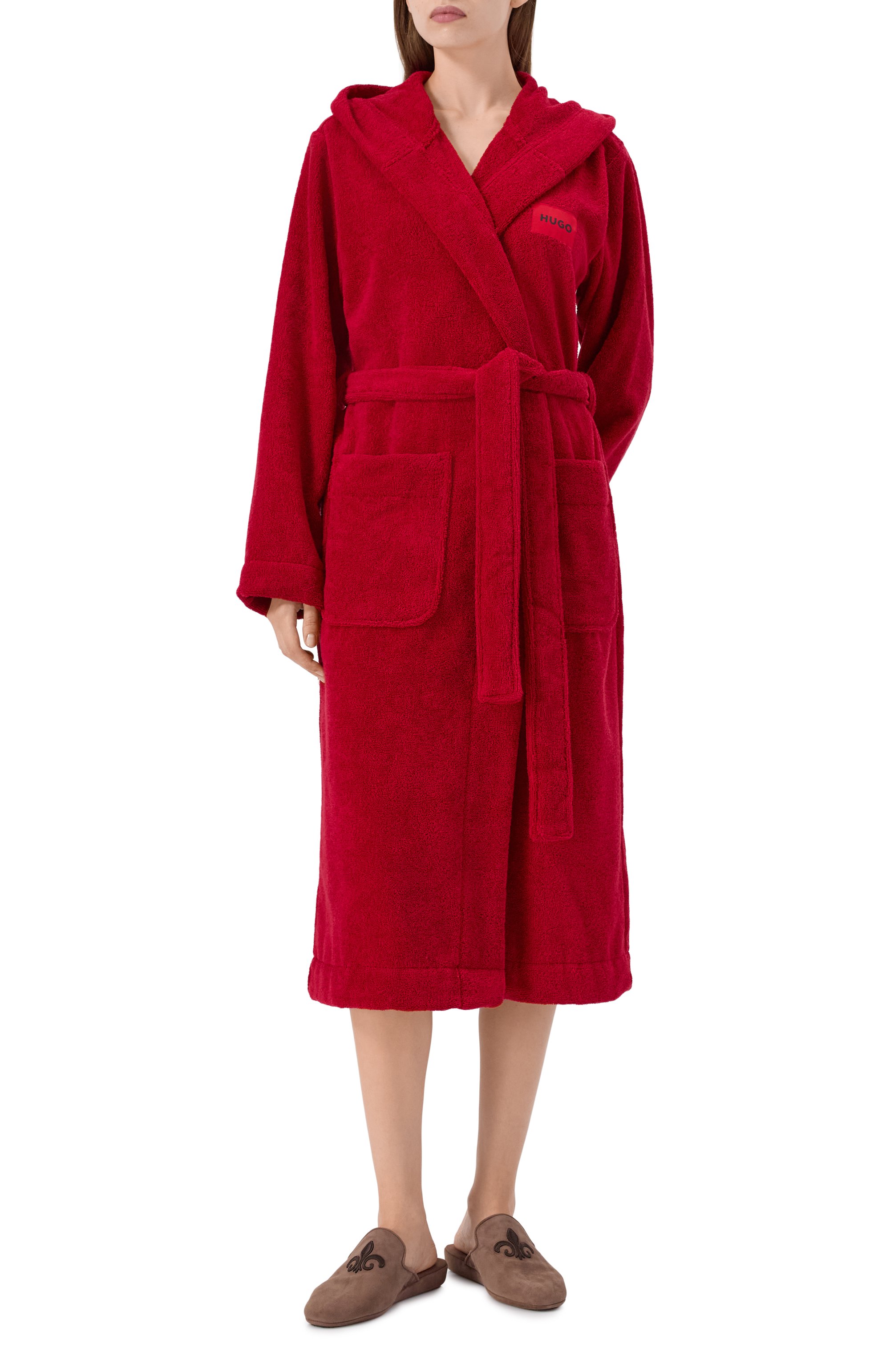 Хлопковый халат HUGO, арт. 50502744, фото 2