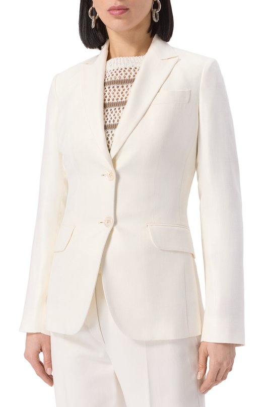 Жакет из вискозы Kiton D50514K0919B01 Белый  D50514K0919B01 Фото 3