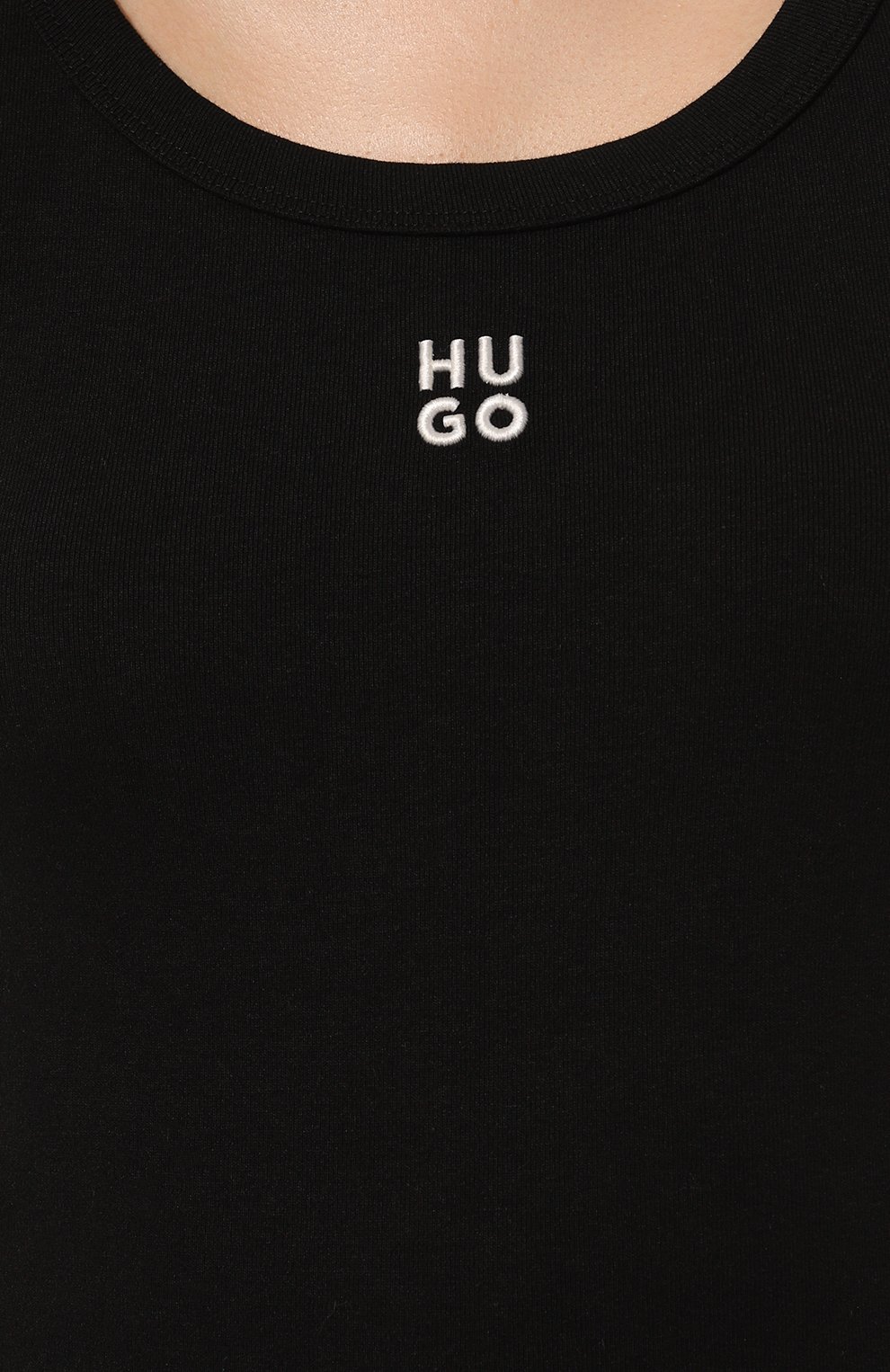 Хлопковая майка HUGO, арт. 50514489, фото 5