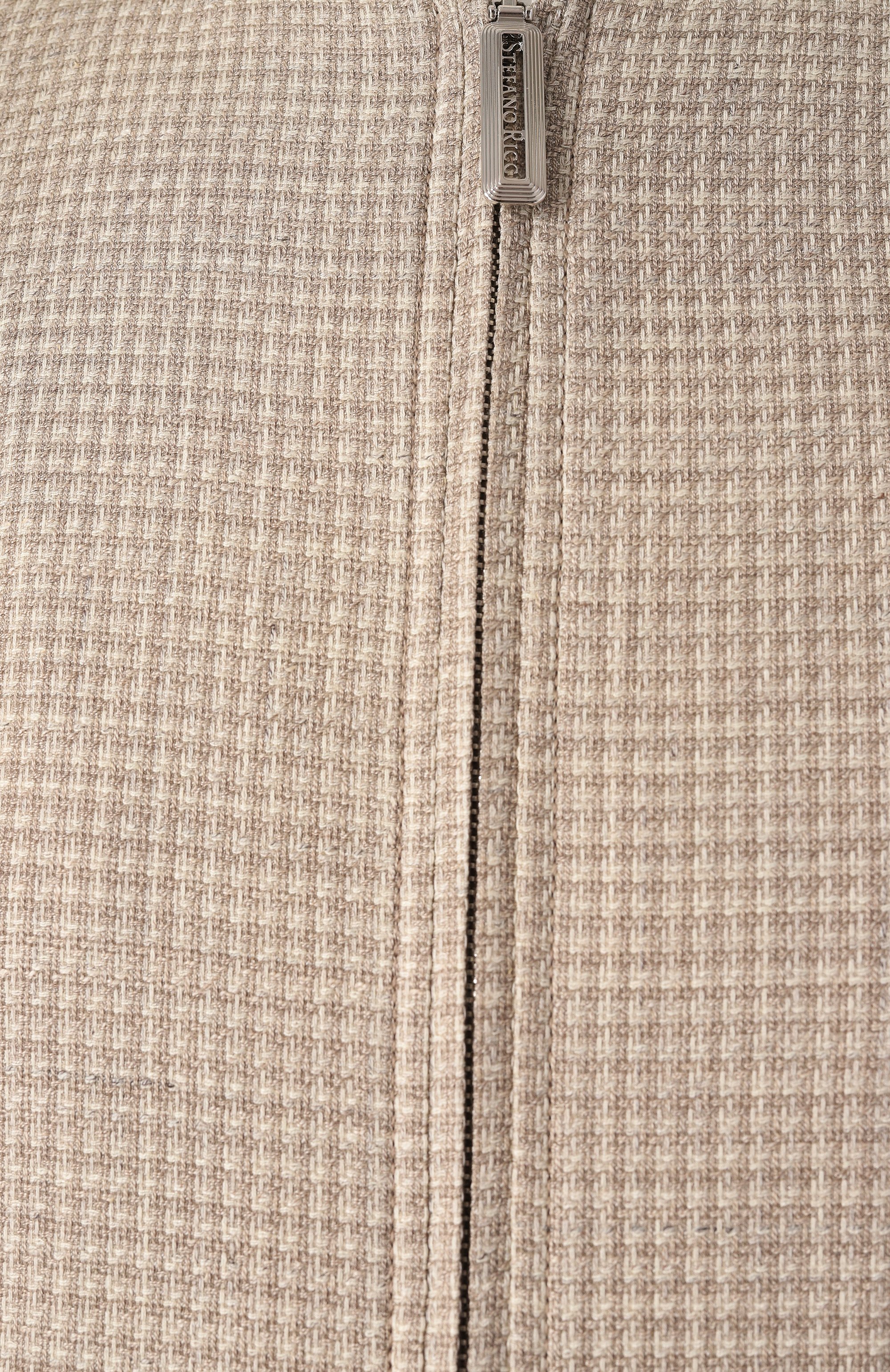 Бомбер из шерсти и шелка STEFANO RICCI бежевого цвета по цене 550000 руб., арт. MZJ5100070/LP50HA, фото 6 Бомбер из шерсти и шелка STEFANO RICCI, арт. MZJ5100070/LP50HA, фото 6