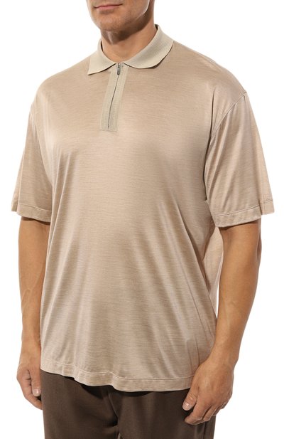 Шелковое поло CORTIGIANI, арт. 516654/0000/60-70, фото 3