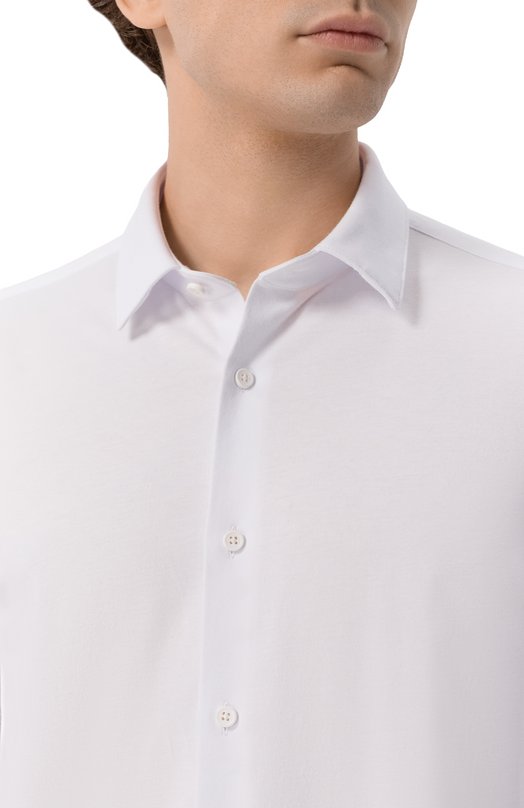 Хлопковая сорочка BOSS 50474283 Белый  50474283 Фото 5