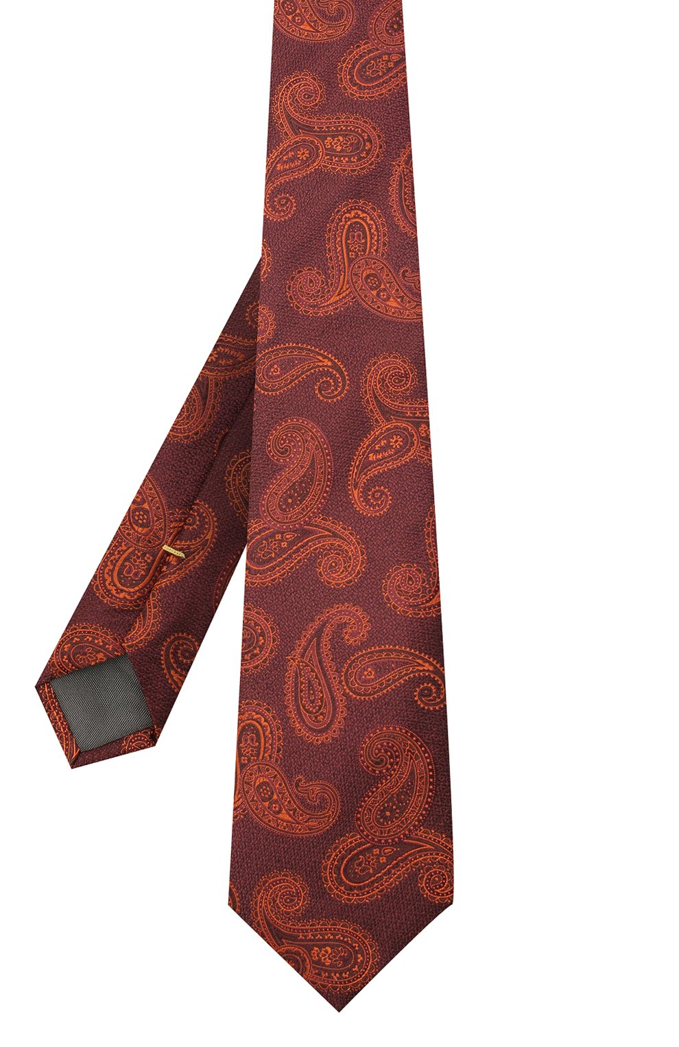 Шелковый галстук CANALI оранжевого цвета по цене 11500 руб., арт. 18/HJ02880, фото 2 Шелковый галстук CANALI, арт. 18/HJ02880, фото 2