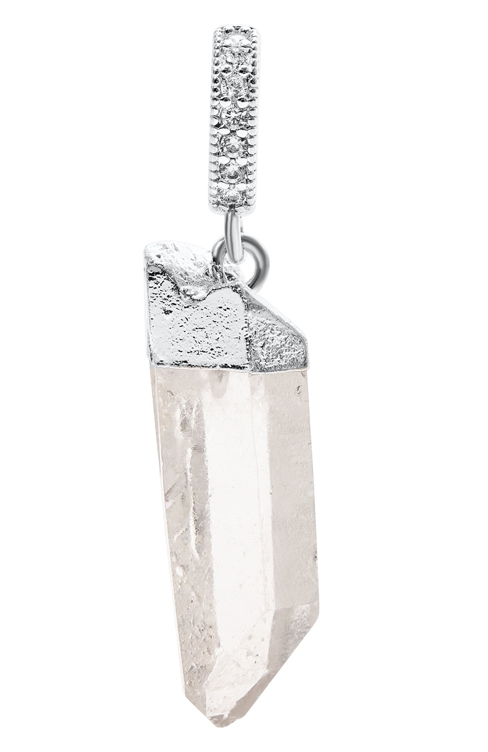 Подвеска CRYSTAL HAZE серебряного цвета по цене 9950 руб., арт. R0CKY CRYSTAL-PAVE C0NNECT0R-SILVER, фото 1 Подвеска CRYSTAL HAZE, арт. R0CKY CRYSTAL-PAVE C0NNECT0R-SILVER, фото 1