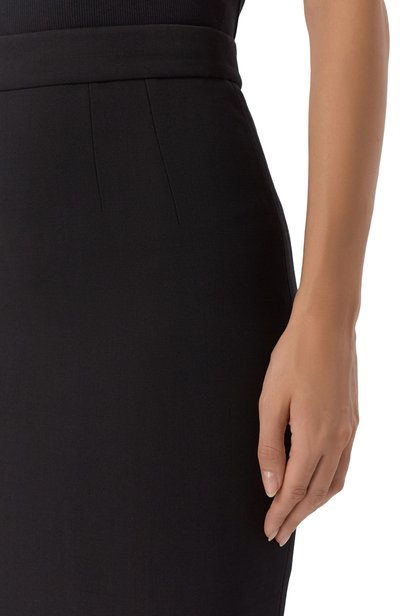 Шерстяная юбка DOLCE & GABBANA черного цвета по цене 123000 руб., арт. F4DEJT/FUBCE, фото 5 Шерстяная юбка DOLCE & GABBANA, арт. F4DEJT/FUBCE, фото 5
