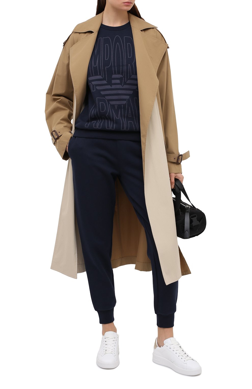 Хлопковые джоггеры EMPORIO ARMANI, арт. 163774/0A265, фото 2
