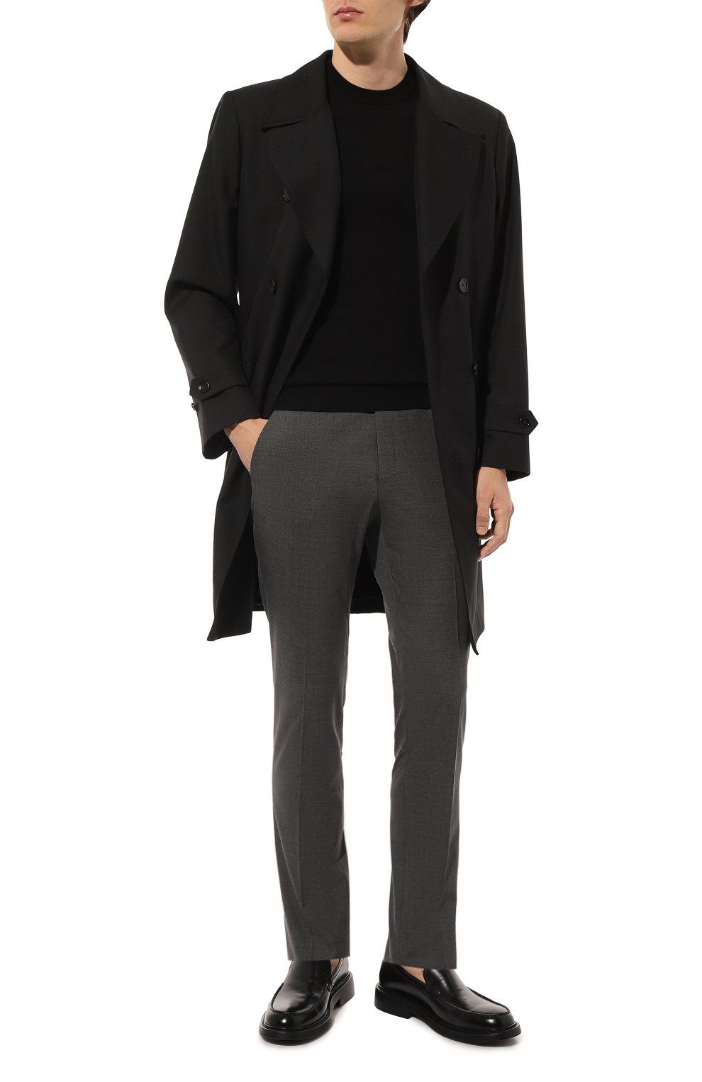 Джемпер из вискозы TRUSSARDI черного цвета по цене 12000 руб., арт. 52M00672-0F000542, фото 2 Джемпер из вискозы TRUSSARDI, арт. 52M00672-0F000542, фото 2