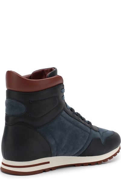 Высокие комбинированные кроссовки на шнуровке LORO PIANA, арт. FAG3629, фото 4