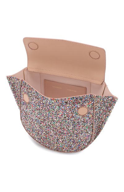 Сумка hortensia mini WANDLER разноцветного цвета по цене 87350 руб., арт. H0RTENSIA BAG MINI/GLITTER GAS0LINE, фото 4 Сумка hortensia mini WANDLER, арт. H0RTENSIA BAG MINI/GLITTER GAS0LINE, фото 4