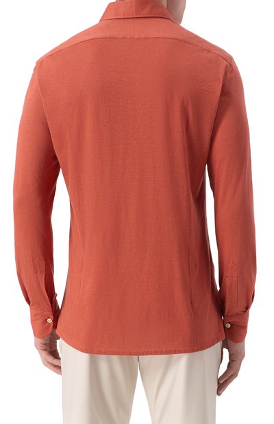 Рубашка из лиоцелла и хлопка KITON, арт. UMCNERH0924213, фото 4