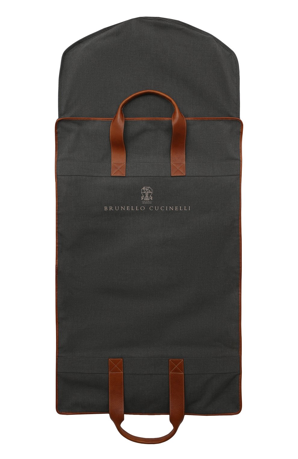 Кофр BRUNELLO CUCINELLI серого цвета по цене 163000 руб., арт. MWN4ZU390, фото 2 Кофр BRUNELLO CUCINELLI, арт. MWN4ZU390, фото 2