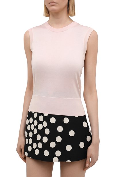 Шелковый топ DOLCE & GABBANA светло-розового цвета по цене 51350 руб., арт. FX843T/JASMX, фото 3 Шелковый топ DOLCE & GABBANA, арт. FX843T/JASMX, фото 3