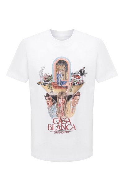Хлопковая футболка CASABLANCA, арт. MF21-TS-001 WHITE-PREMIERE, фото 1