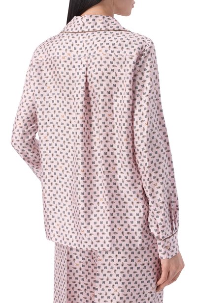 Шелковая рубашка MAX MARA розового цвета по цене 69950 руб., арт. MXMDISC0, фото 4 Шелковая рубашка MAX MARA, арт. MXMDISC0, фото 4