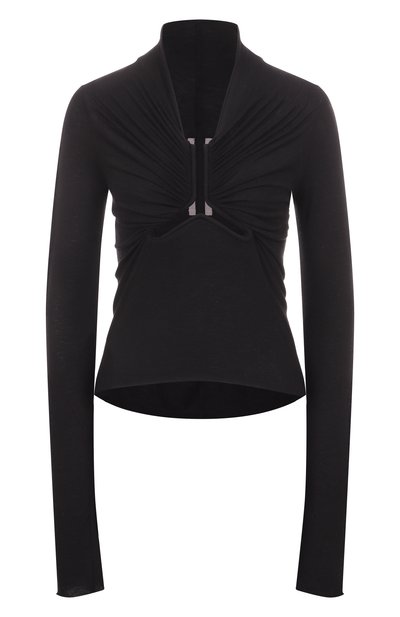 Женский пуловер из шерсти и вискозы RICK OWENS, арт. RP02E4266/JR