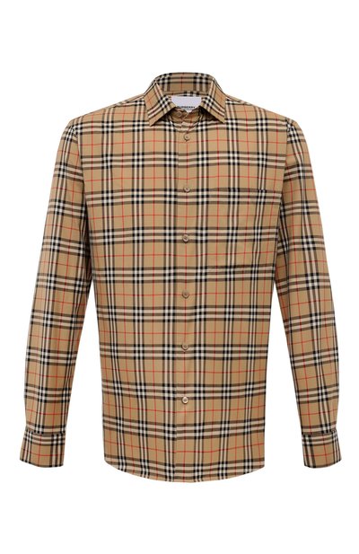 Мужская хлопковая рубашка BURBERRY, арт. 8070582