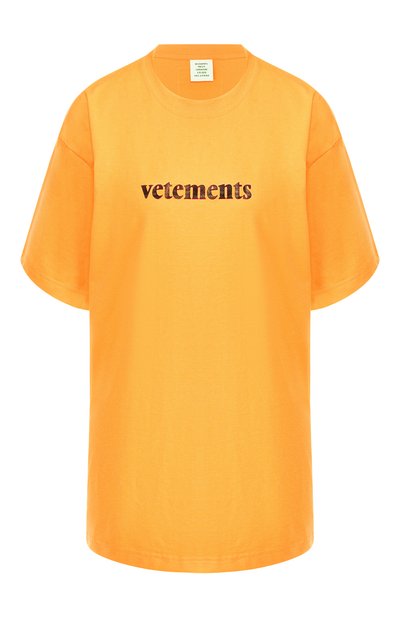 Женская футболка VETEMENTS, арт. SS20TR305 1610/W/FLU0 0RANGE