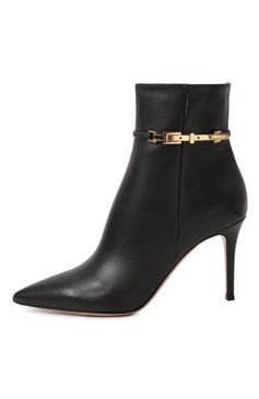 Женские кожаные ботильоны carrey 85 GIANVITO ROSSI черного цвета, арт. G73063.85RIC.VGINER0 | Фото 4 (Подошва: Плоская; Материал внешний: Натуральная кожа; Материал внутренний: Натуральная кожа; Каблук высота: Высокий; Каблук тип: Шпилька; Материал утеплителя: Без утеплителя)