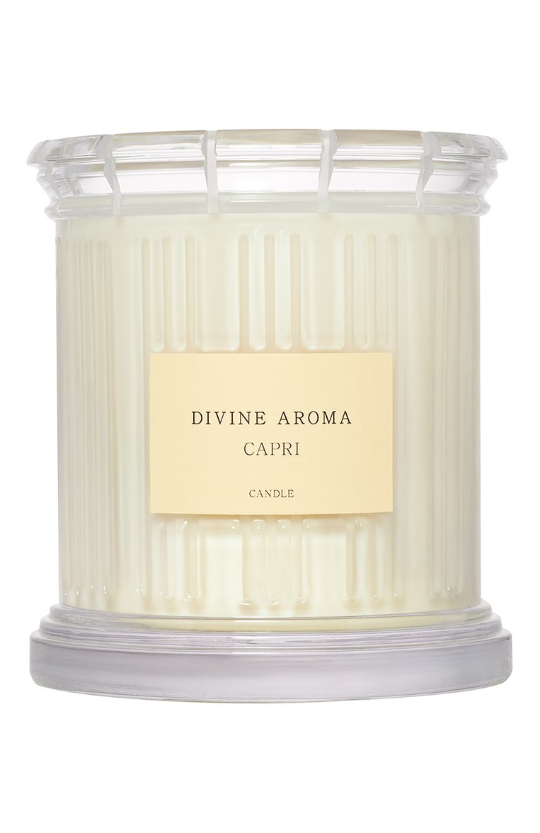 Свеча capri (1300ml) DIVINE AROMA бесцветного цвета, арт. 7930108506292 | Фото 1 (Нос: Не проставлено; Региональные ограничения белый список (Axapta Mercury): Не проставлено; Ограничения доставки: fragile-2, flammable)