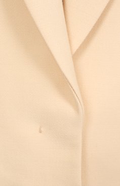 Женский шерстяной жакет JIL SANDER бежевого цвета, арт. J01BN0136-J40218 | Фото 6 (Длина (для топов): Стандартные; Материал внешний: Шерсть; Рукава: Длинные; 1-2-бортные: Однобортные; Стили: Кэжуэл; Женское Кросс-КТ: Жакет-одежда; Кросс-КТ: костюм)