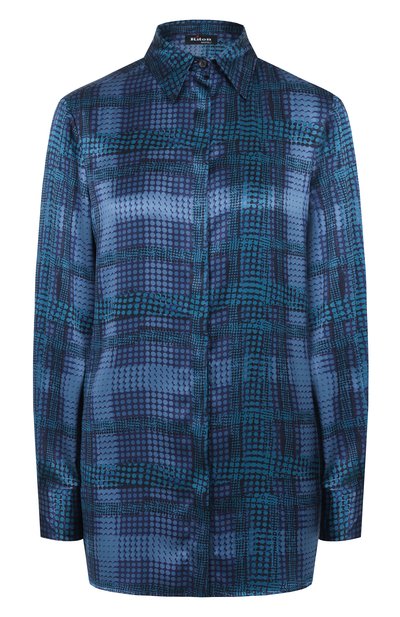 Женская атласная рубашка KITON, арт. D55407K0584I