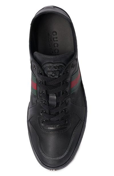 Кожаные кеды coda low GUCCI черного цвета по цене 96300 руб., арт. 865441/AAGFF, фото 4 Кожаные кеды coda low GUCCI, арт. 865441/AAGFF, фото 4
