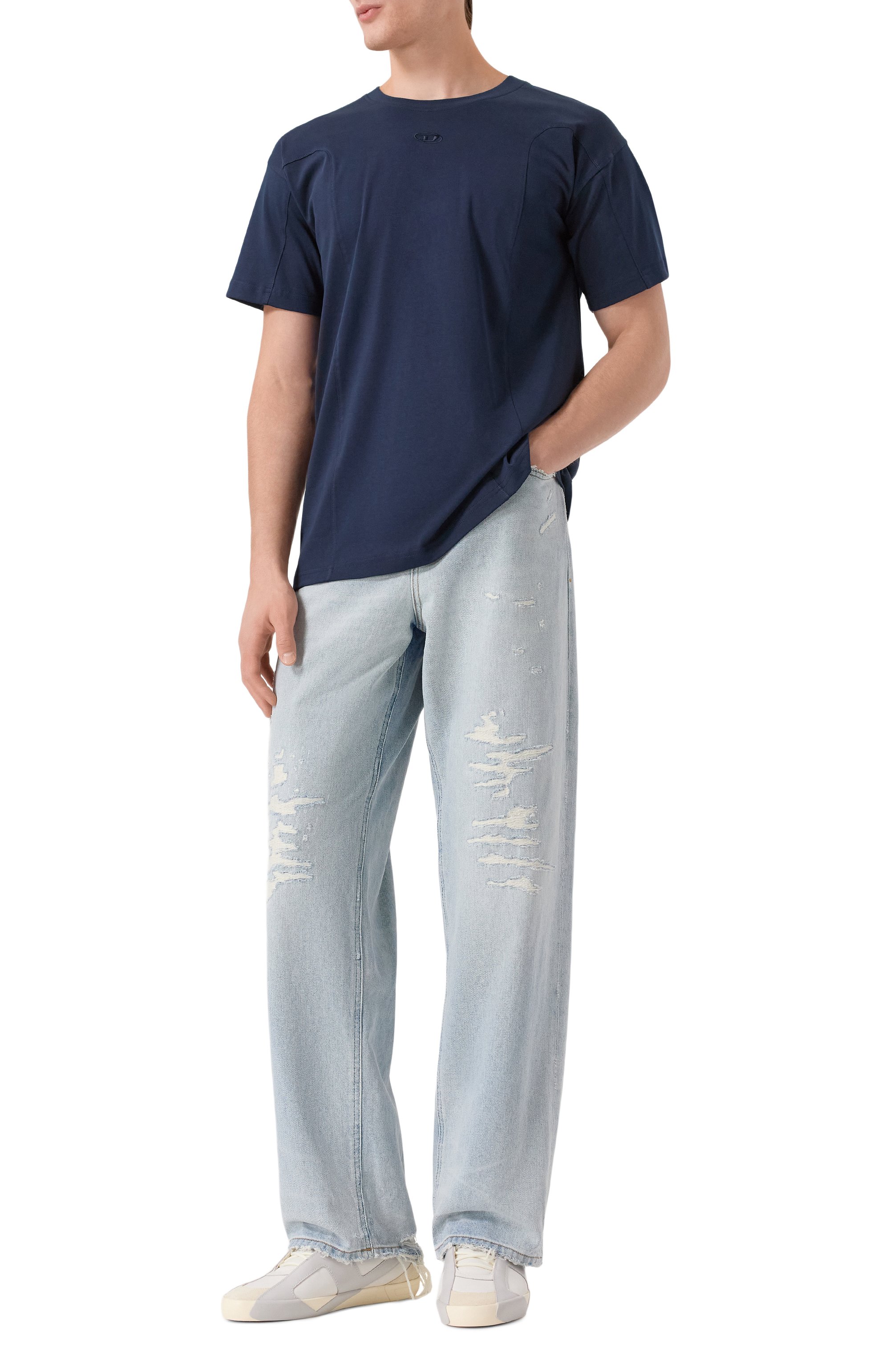 Хлопковая футболка DIESEL, арт. A19524/0AIJU, фото 2