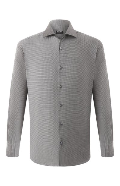 Мужская рубашка из хлопка и кашемира ZEGNA, арт. SRF5/UEX45A8