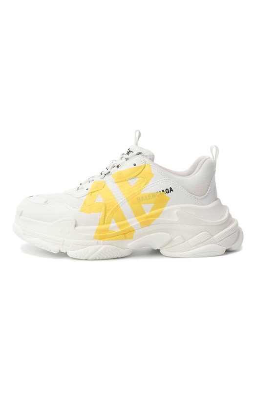 Комбинированные кроссовки Triple S Balenciaga 524039/WTRST Белый  524039/WTRST Фото 4