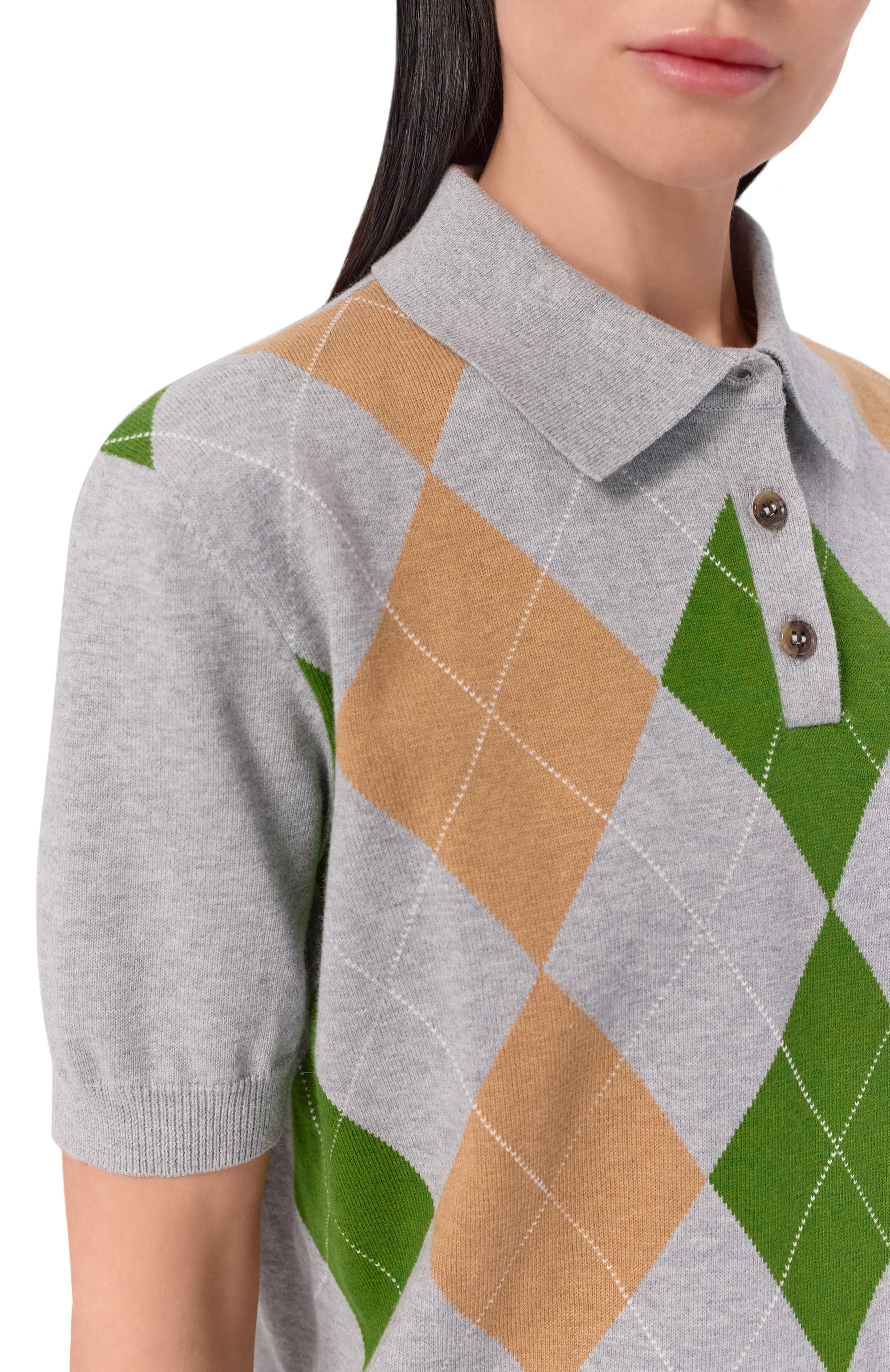 Поло из хлопка и кашемира ADDICTED, арт. AD2601, фото 5