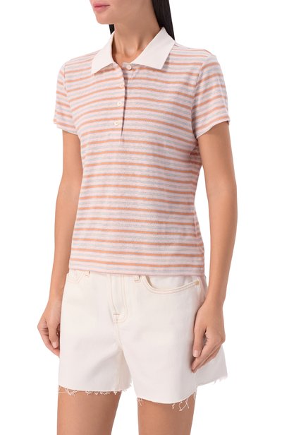 Льняное поло FRAME DENIM, арт. WE26JKT016/THE STRIPED S/S P0L0, фото 3