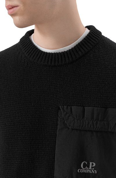 Шерстяной свитер C.P. COMPANY, арт. 19CMKN244A110149M, фото 5