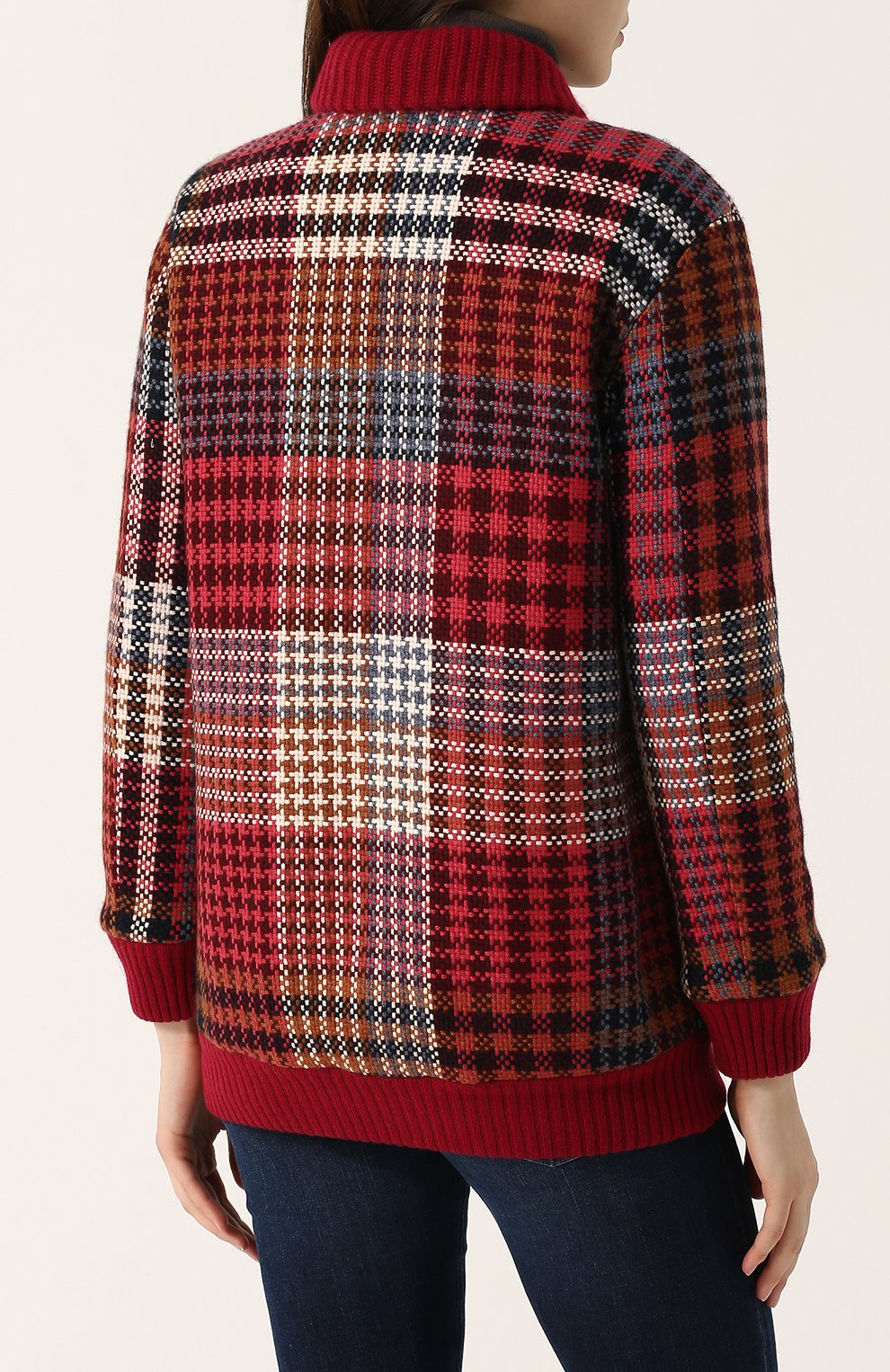 Двубортный вязаный бомбер на молнии LORO PIANA, арт. FAG4349, фото 4