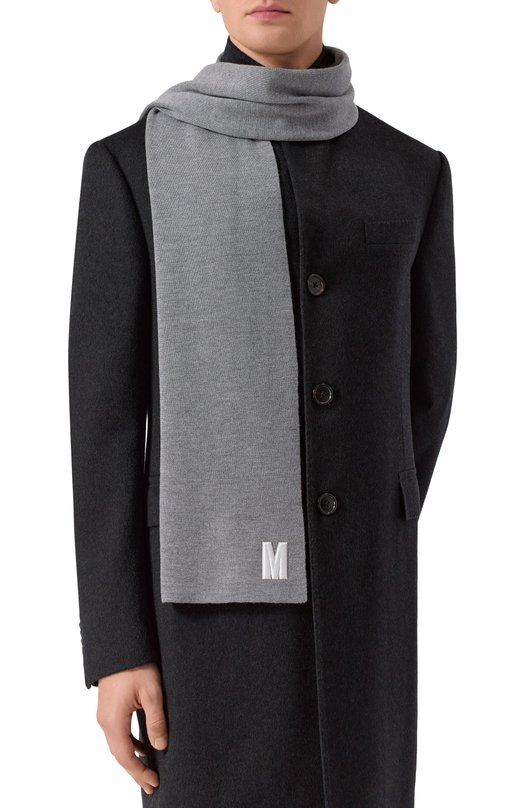 Шерстяной шарф Moschino 50244/M5876 Серый  50244/M5876 Фото 2