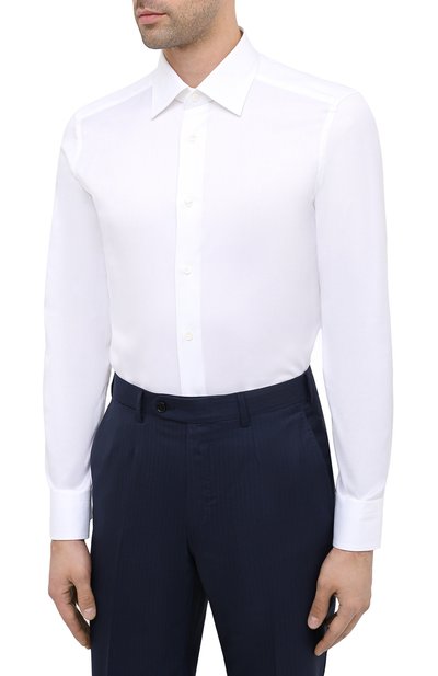 Хлопковая сорочка ZEGNA, арт. 804004/9MS0PA, фото 3