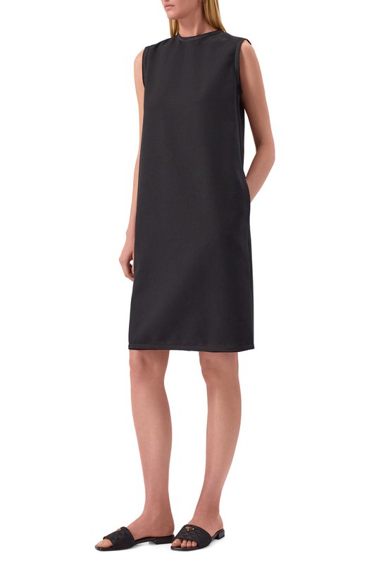 Текстильные шлепанцы Prada 1XX637/A0103LK6 Чёрный  1XX637/A0103LK6 Фото 3