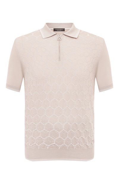 Мужская поло из шелка и хлопка STEFANO RICCI, арт. K818068P31/F24173