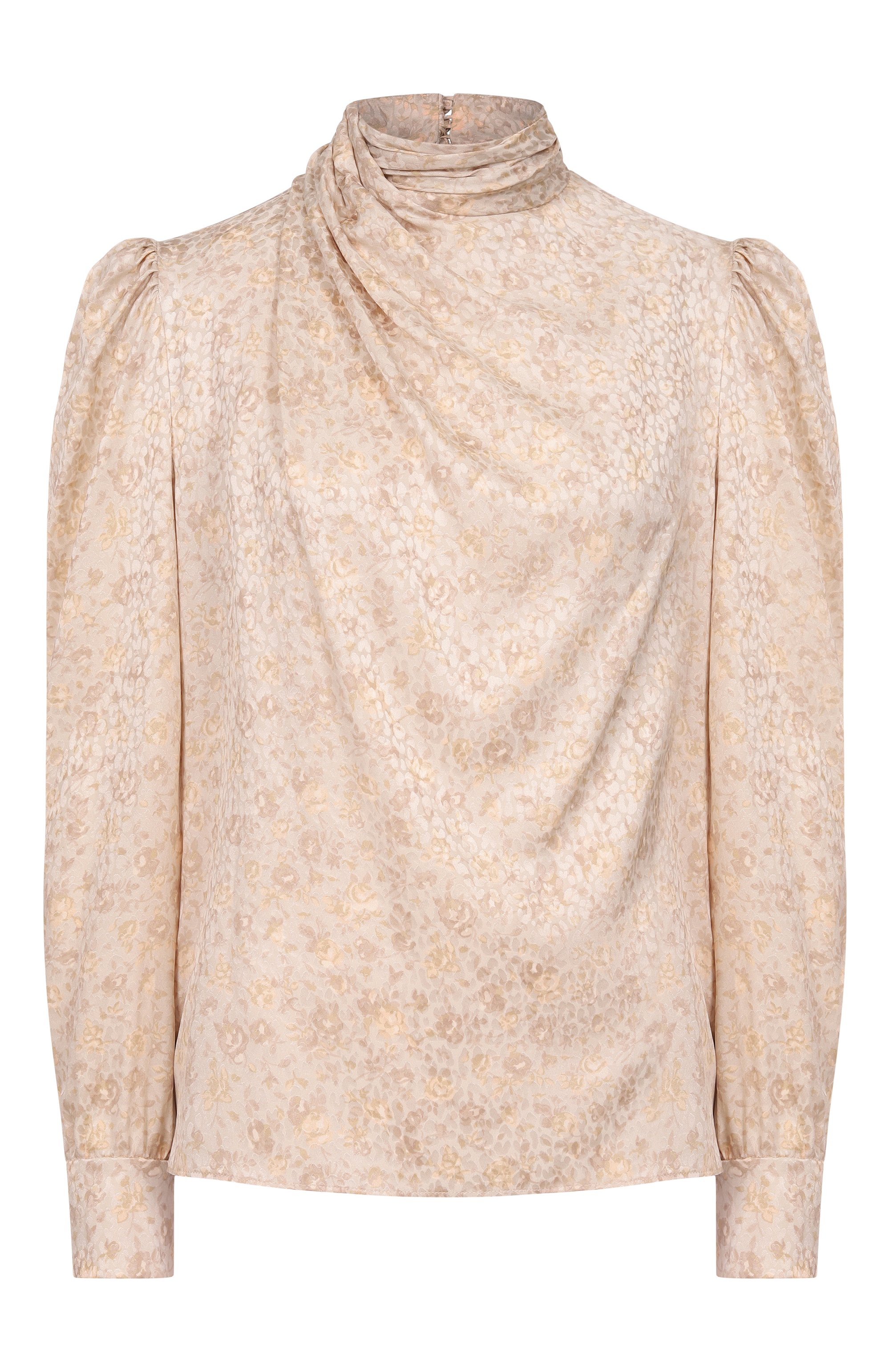 Шелковая блузка ALESSANDRA RICH кремового цвета по цене 185000 руб., арт. FABX4334/F4670, фото 1 Шелковая блузка ALESSANDRA RICH, арт. FABX4334/F4670, фото 1