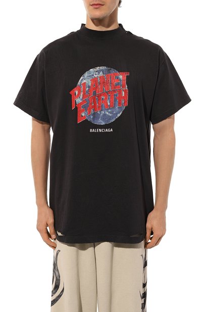 Хлопковая футболка BALENCIAGA, арт. 787349/TRVC9, фото 3